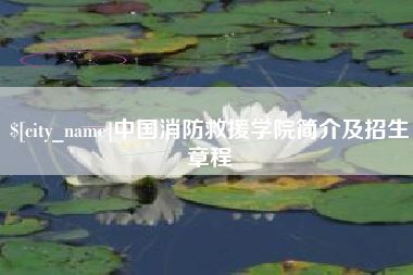 酒泉中国消防救援学院简介及招生章程