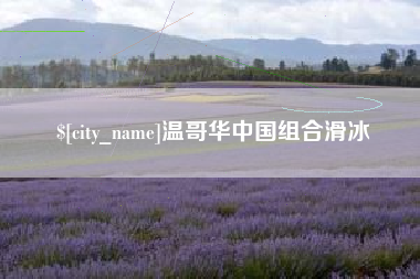酒泉温哥华中国组合滑冰