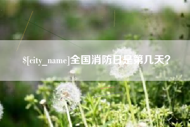 酒泉全国消防日是第几天？