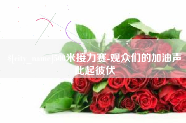 酒泉500米接力赛-观众们的加油声此起彼伏