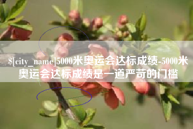 酒泉5000米奥运会达标成绩-5000米奥运会达标成绩是一道严苛的门槛