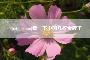 酒泉看一下中国几枚金牌了