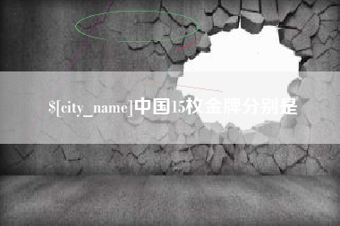 酒泉中国15枚金牌分别是