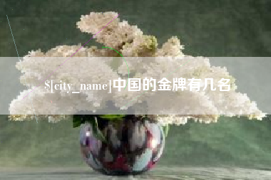 酒泉中国的金牌有几名