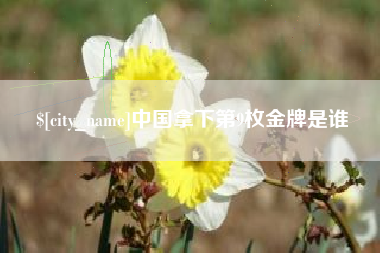 酒泉中国拿下第9枚金牌是谁