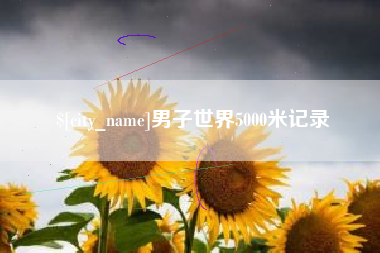 酒泉男子世界5000米记录