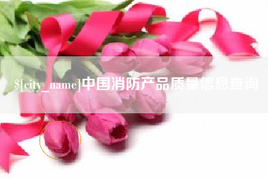 酒泉中国消防产品质量信息查询