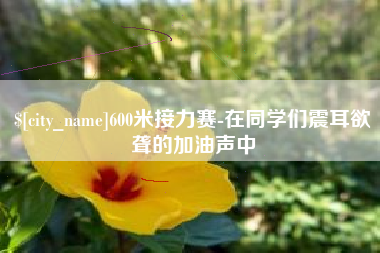 酒泉600米接力赛-在同学们震耳欲聋的加油声中