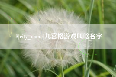 酒泉九宫格游戏叫啥名字