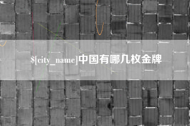 酒泉中国有哪几枚金牌