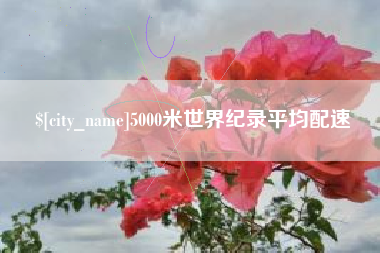 酒泉5000米世界纪录平均配速