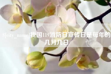 酒泉我国119消防日宣传日是每年的几月几日