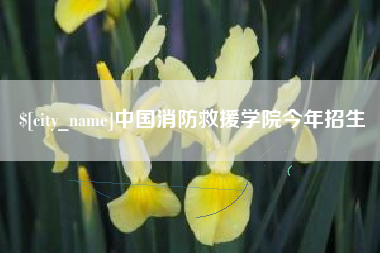 酒泉中国消防救援学院今年招生