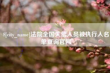 酒泉法院全国失信人员被执行人名单查询官网