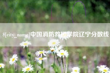 酒泉中国消防救援学院辽宁分数线