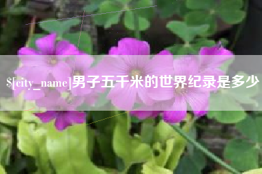 酒泉男子五千米的世界纪录是多少