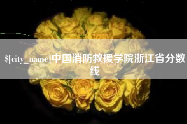 酒泉中国消防救援学院浙江省分数线