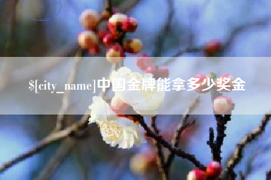 酒泉中国金牌能拿多少奖金