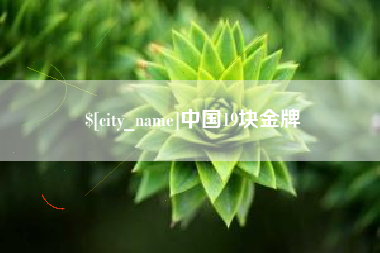 酒泉中国19块金牌