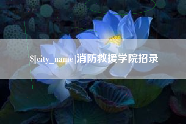 酒泉消防救援学院招录