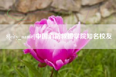 酒泉中国消防救援学院知名校友