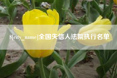 酒泉全国失信人法院执行名单
